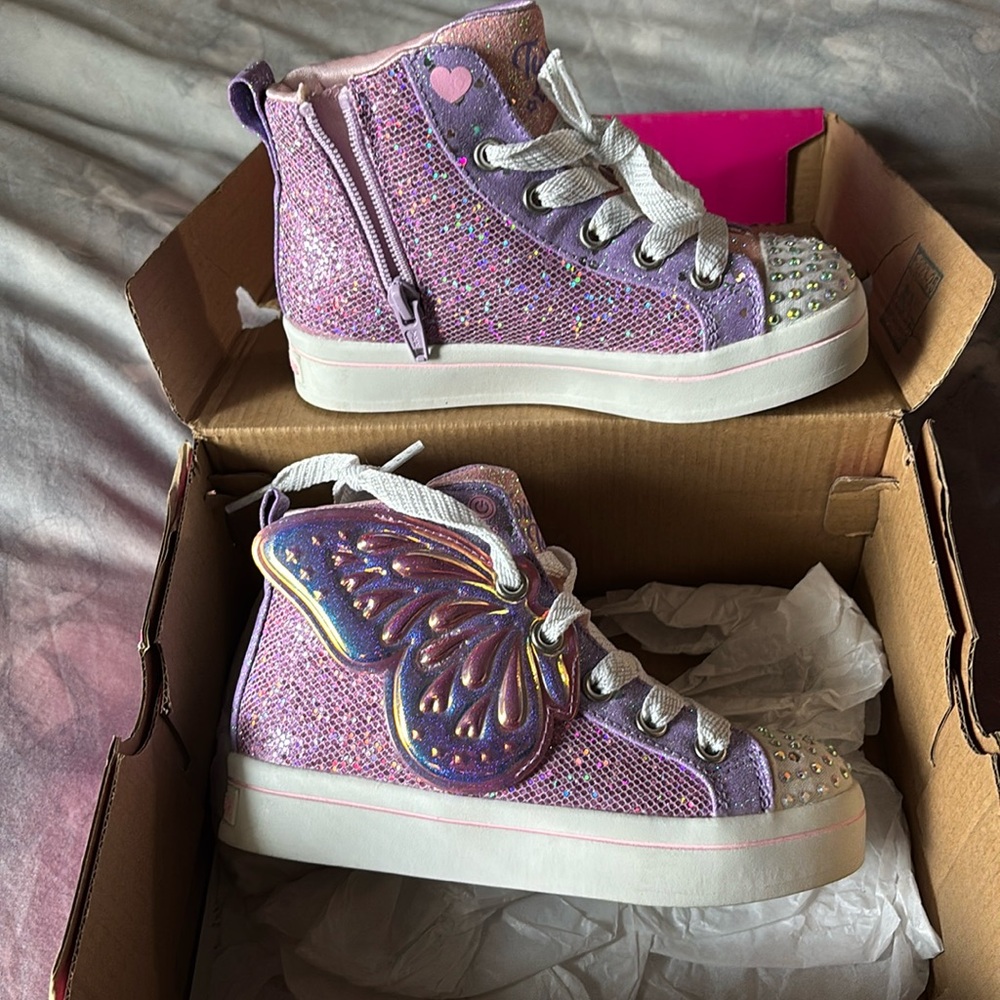 Skechers kids twinkle toes size 10 1/2